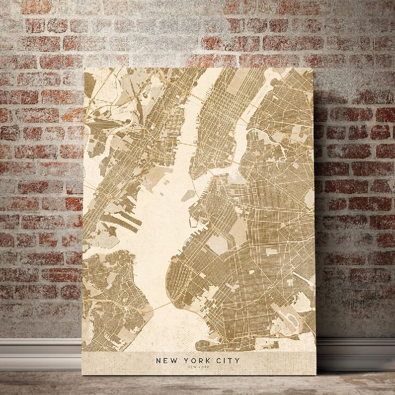 large inspirational quote wall art-Sepia New York City