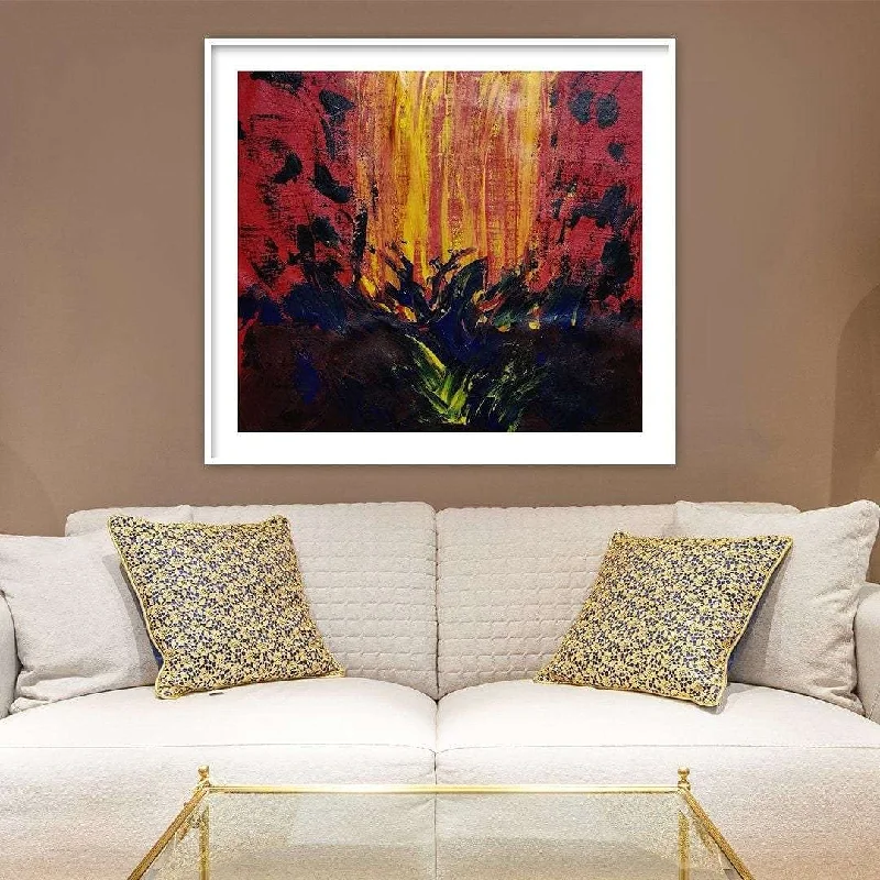 inspirational wall art-Fire Within - Acrylic on canvas painting