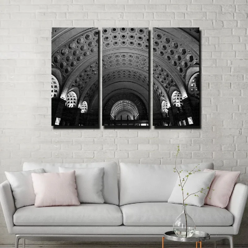 city skyline canvas art-Union Station Canvas Set