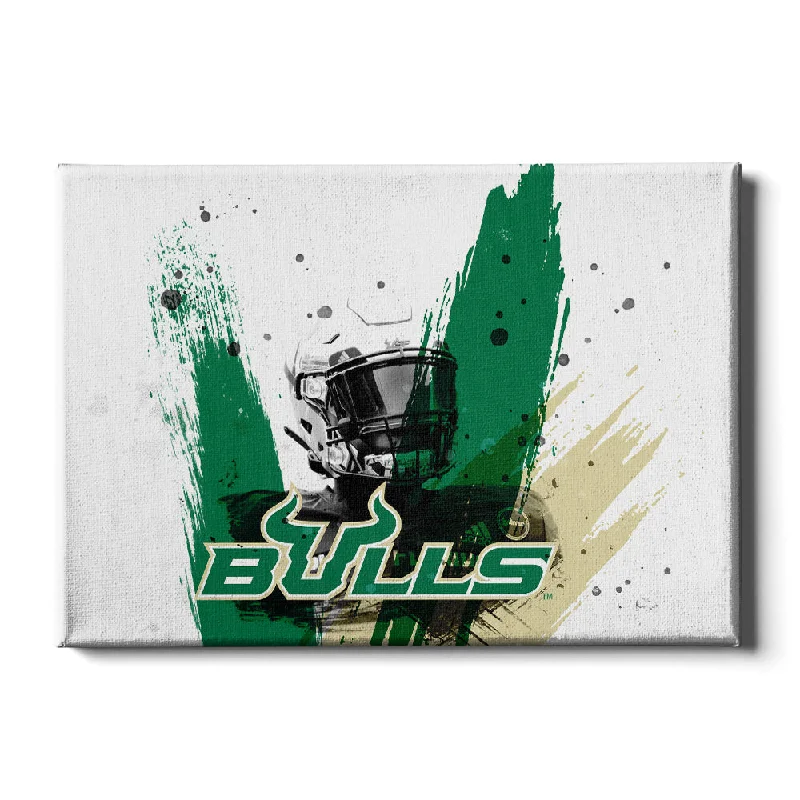 black and white abstract paintings-USF Bulls - Bulls Paint