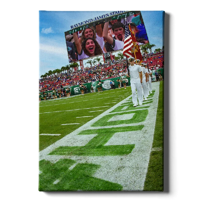 coastal canvas art-USF Bulls - Enter Stars and Stripes