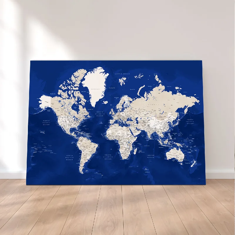 botanical prints for walls-World Map 51